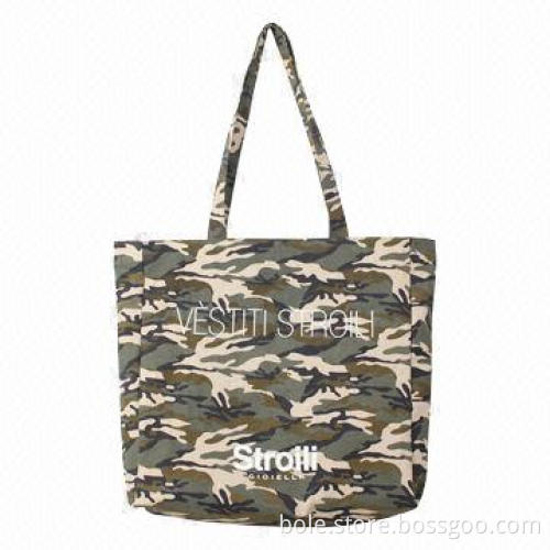 Canvas Shopping Bag, Measures 32 x 13 x 44cm, Customized Designs and Logos are Accepted